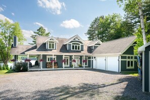 Main entrance w/ ample parking & covered porch