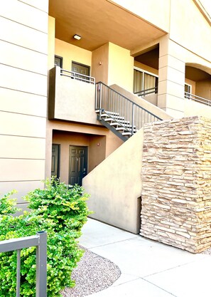 Stairs to the condo.