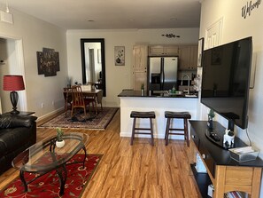 Open living/dining/kitchen