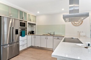 Kitchen area with Induction Cooktop