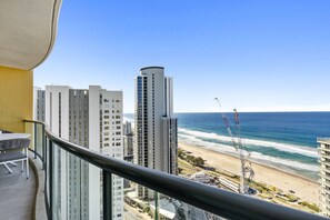 Refreshing scenery in the balcony area with the ocean view