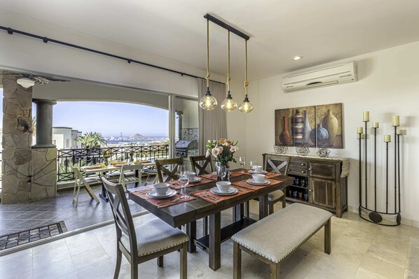 Indulge in culinary delights in our charming dining room
