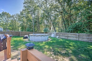 House Exterior | Private Above-Ground Pool | Fenced Yard
