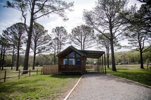 LL Outside View Front of Cabin landscape