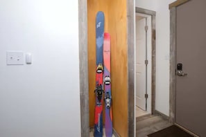 Private indoor ski locker