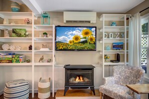 Gas fireplace, a mini-split for heat or ac