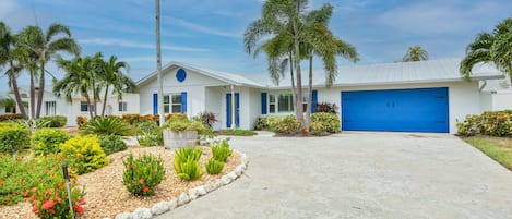 Sunset Oasis - a SkyRun Anna Maria Property - Front of Home - Welcome to this beautiful Florida Home!