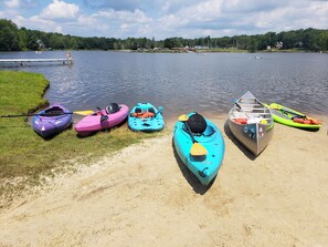 Bring your kayaks and paddleboards or rent at Rental Shack (seasonal)