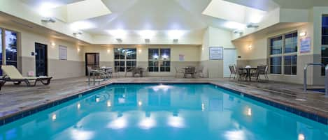 Spend time with family and friends in the indoor pool.