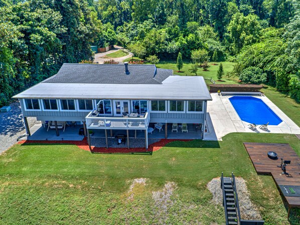 Welcome to the River House!  The River Suite is the downstairs portion only.