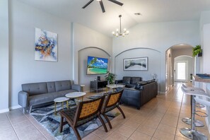 Modern and Freshly Decorated Living Room Area