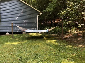 Relax on the oversized hammock in the day or be amazed viewing the night sky.