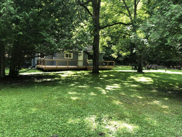 Combination of sun and shade throughout the property. 