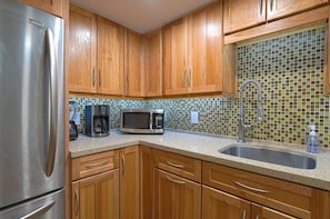 Fully stocked kitchen