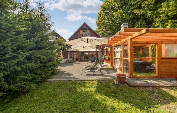 outside