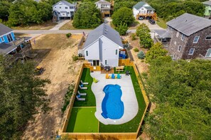 KH195: Just Wright | Aerial View - Pool Oasis, putting green, grilling  & dining