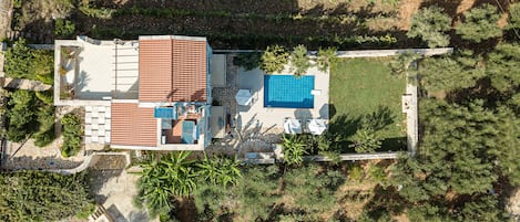 The villa from above!