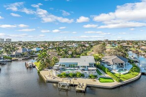 Aerial View Of Journeys End's 190 Feet Of Water frontage