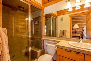Master bathroom with steam shower