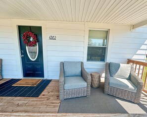 Front porch seating area