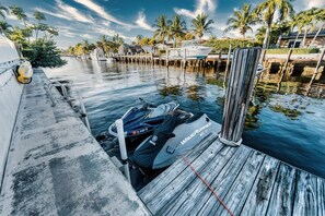 Large dock to bring your own boar or water craft!