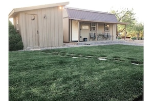 Front of bunkhouse and wash house