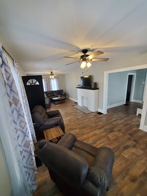 Large open main living room on first floor.