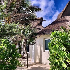 The Mayan inspired architecture lends itself to the surroundings of the jungle