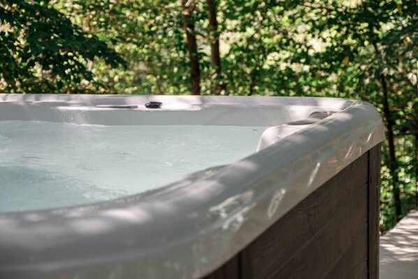 Enjoy the hot tub