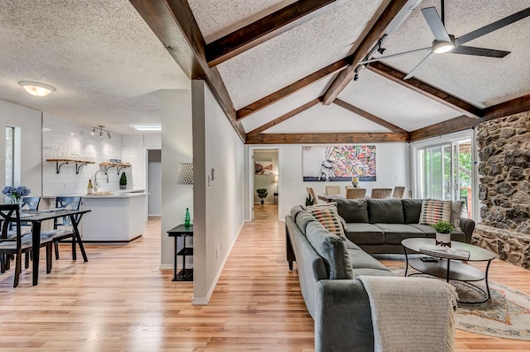 Breakfast Nook/Kitchen and Living Room