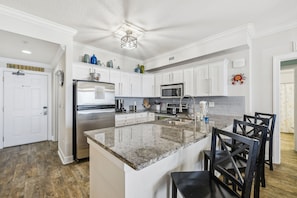 Full Size Kitchen with Bar Seating