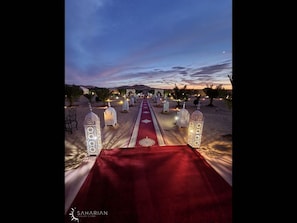 Espace banquet en plein air