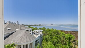 Scenic views of the gulf from balcony