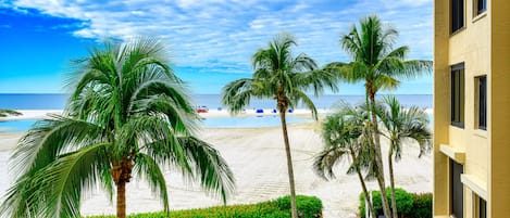 Our beach entrance from the building