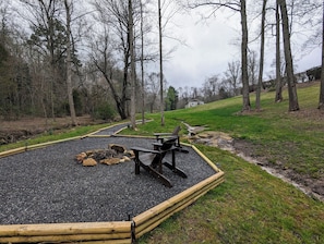 Spring that flows by the firepit.