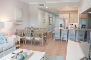 Tuck into a great meal in your dining area.