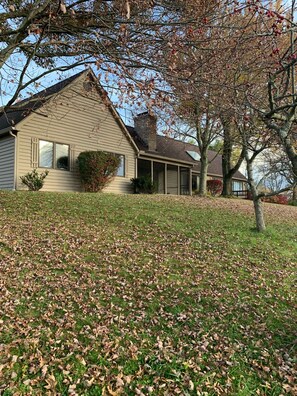 View from the front field of the house. 