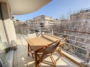 Sit out on your terrace or loggia - please note that views may vary.
