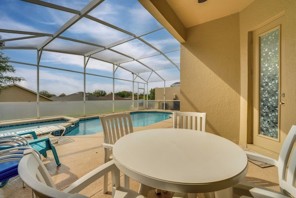 Patio | Screened Lanai | Outdoor Dining | Private Pool
