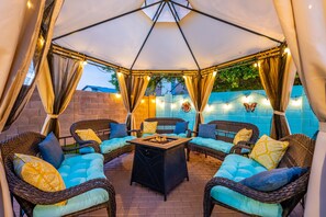 Gather around the fire pit