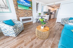 Large Living Area with Views of the Ocean, Beautifully Decorated