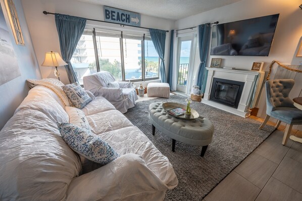 Enjoy views of the Ocean from the Living Room!