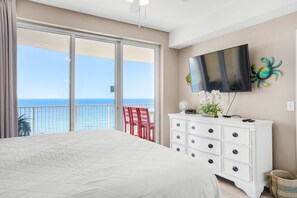Master bedroom with balcony access