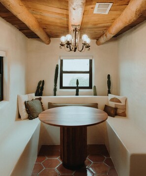 Dining Area with Cactus Garden