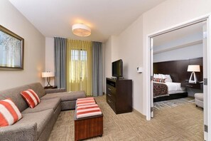 Unwind on the comfortable couch after a wonderful day outside!