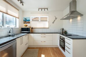 Modern kitchen with all essentials provided