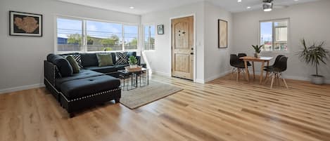 Huge living room and dining area