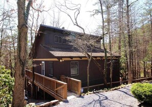 Wheel chair accessible entry with zero steps on top floor of home