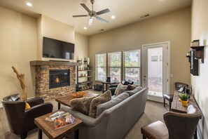 Fireplace - Watch your favorite show and relax by the fire in the Living Room after a long day of adventures.