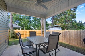 Relax on the back patio